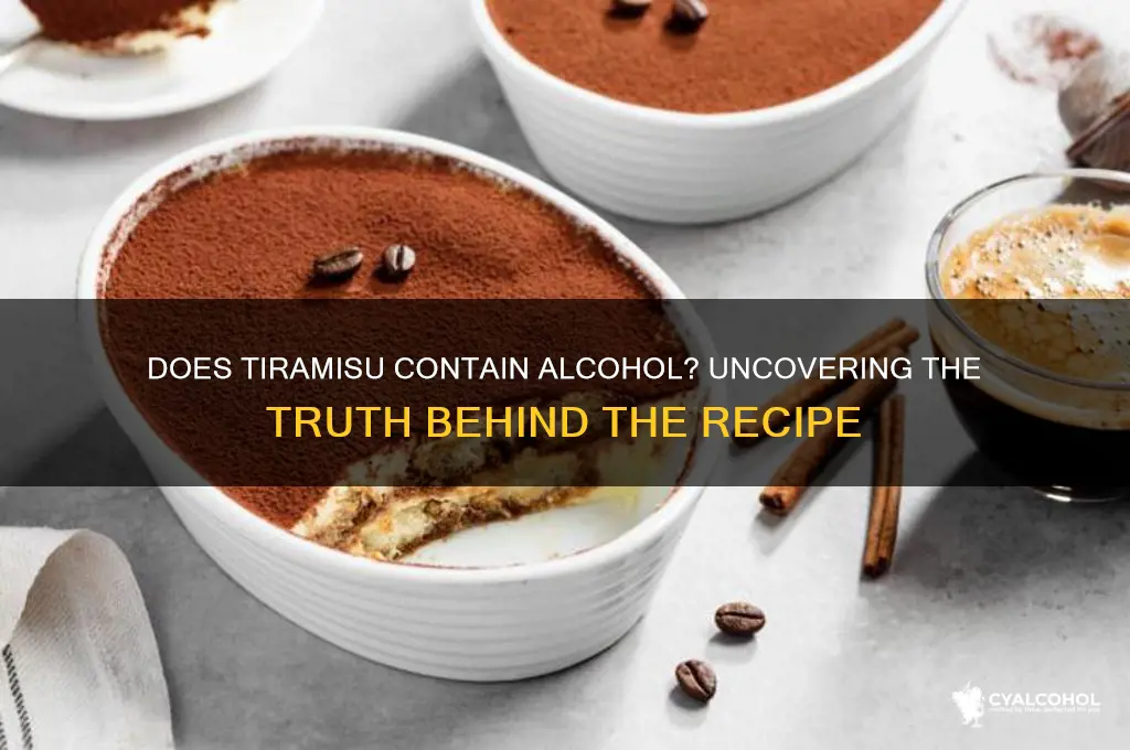 does tiramasu have alcohol in it