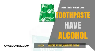 Tom's of Maine Whole Care Toothpaste: Alcohol Content Explained