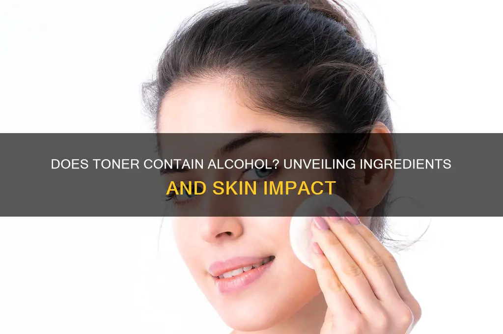 does toner have alcohol