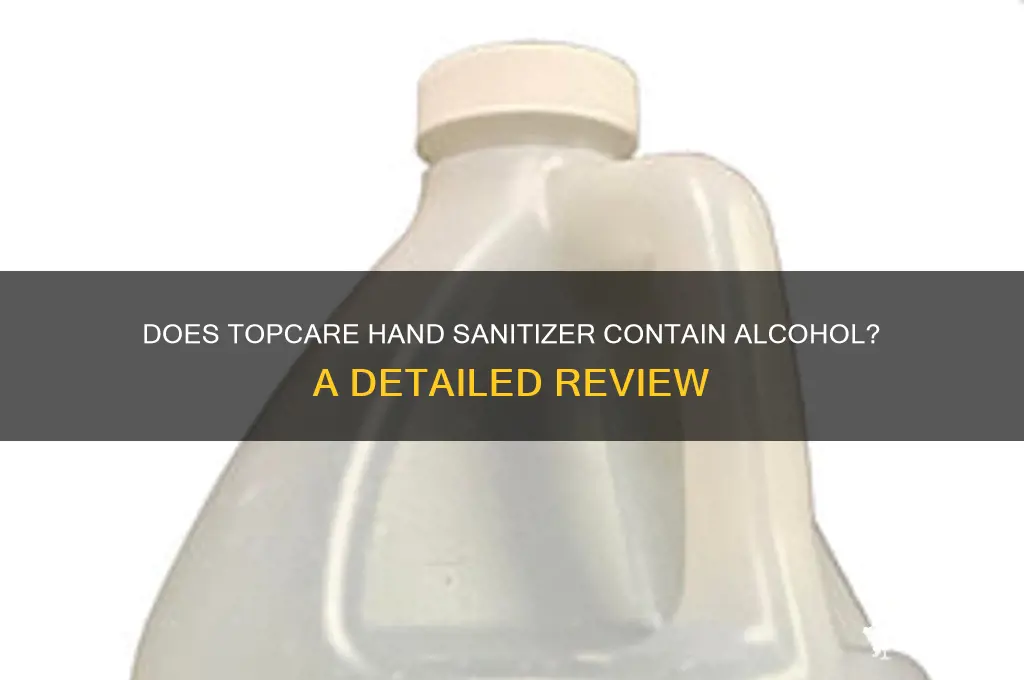 does topcare have alcohol