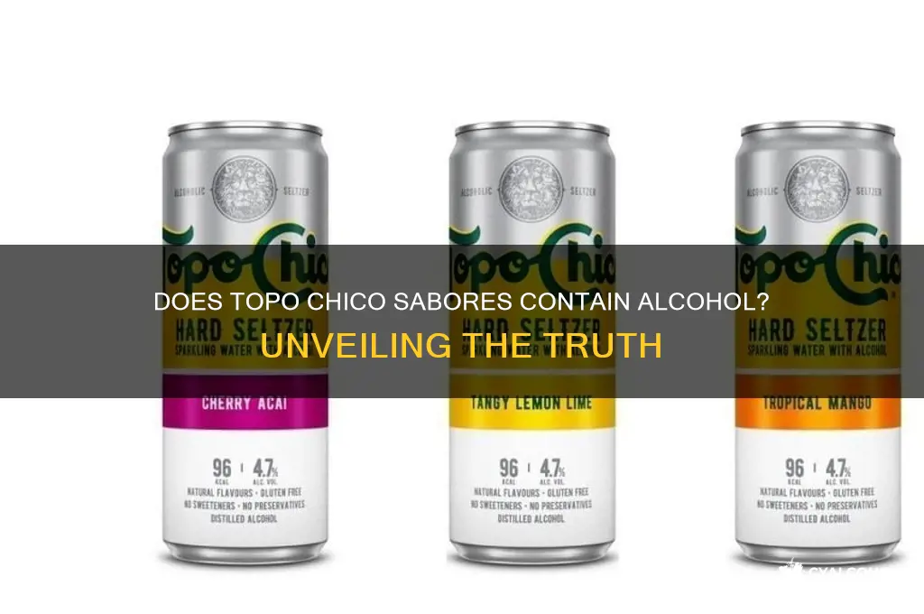does topo chico sabores have alcohol