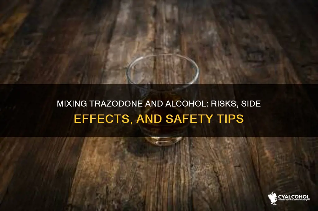 does trazodone and alcohol