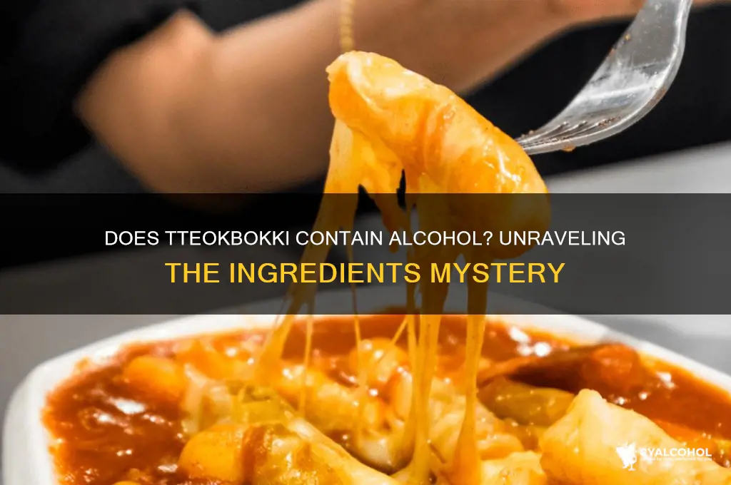 does tteokbokki have alcohol