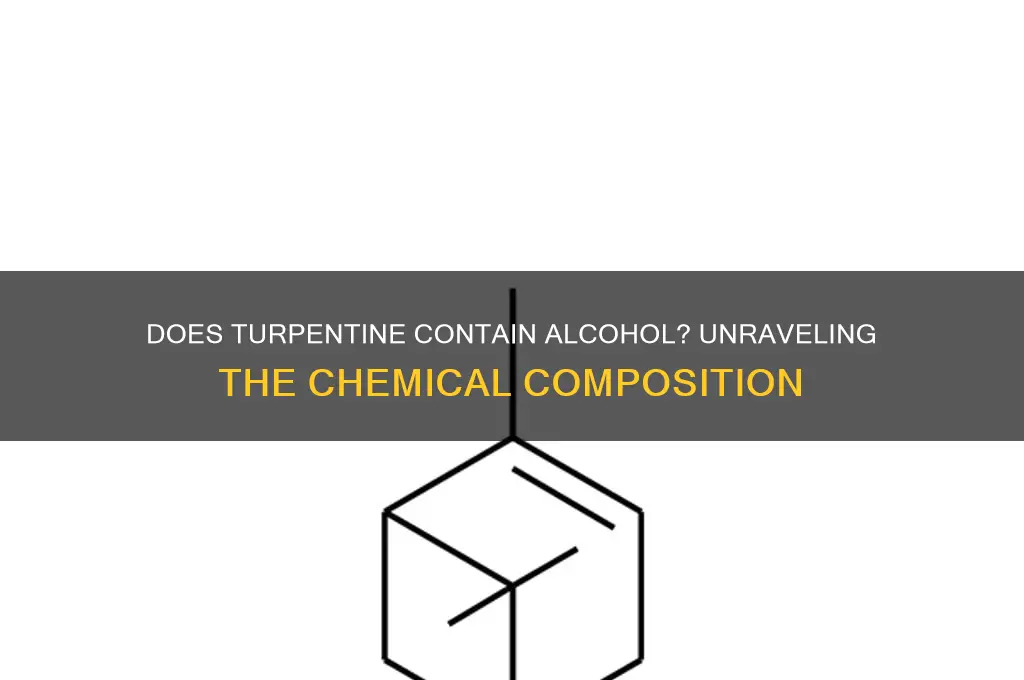 does turpentine have alcohol in it