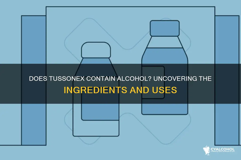 does tussonex has alcohol