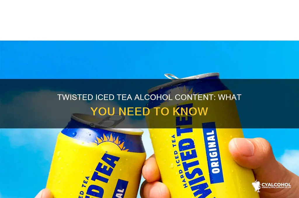 does twisted iced tea have alcohol in it