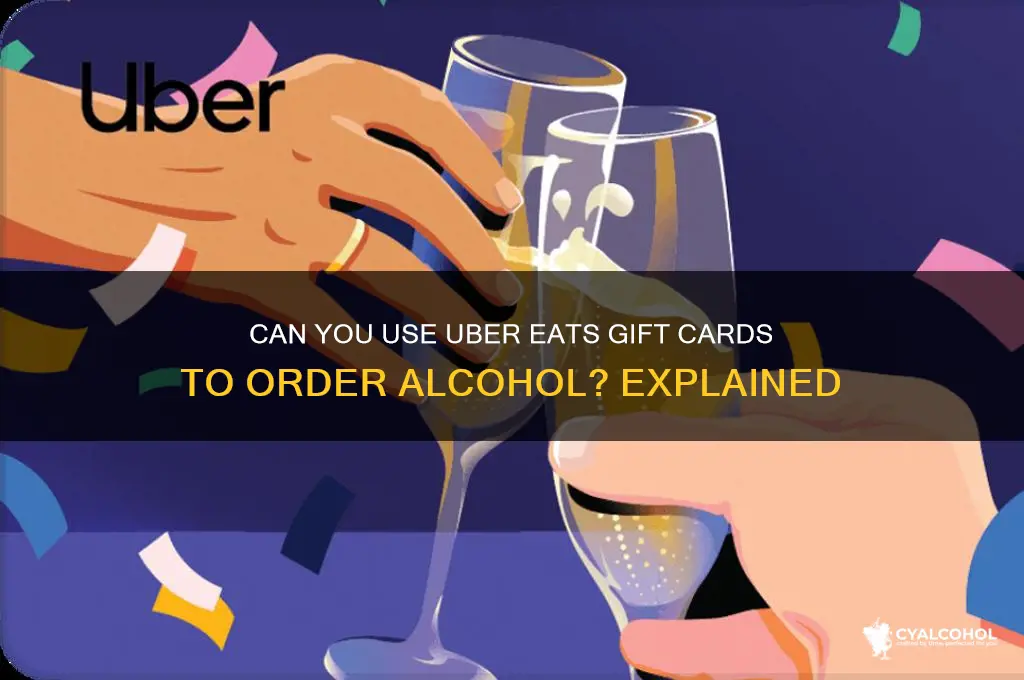 does uber eats card for alcohol