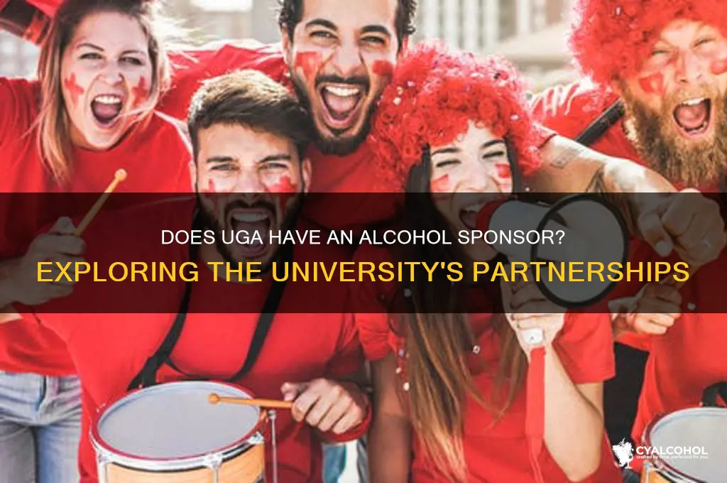 does uga have an alcohol sponsor