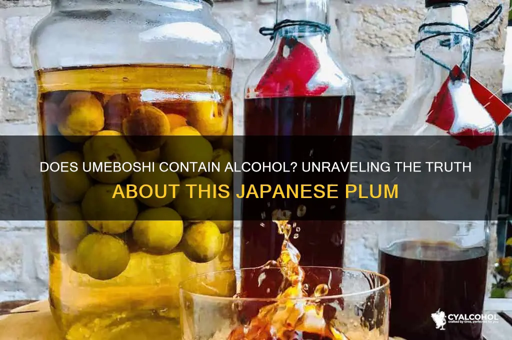 does umeboshi have alcohol in it
