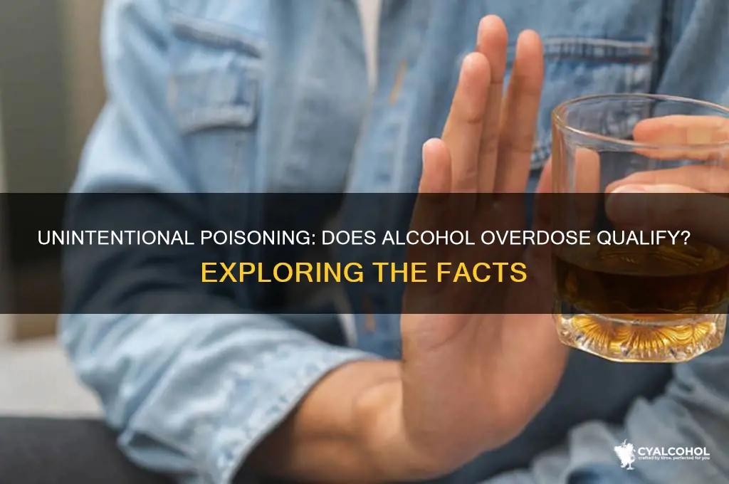 does unintentional poisoning include alcohol poisoning