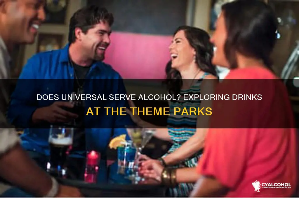 does universal have alcohol