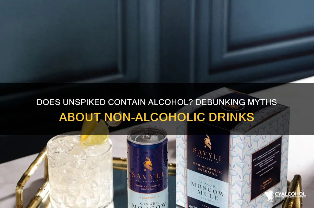 does unspiked have alcohol