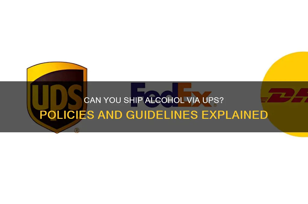 does ups allow shipment of alcohol