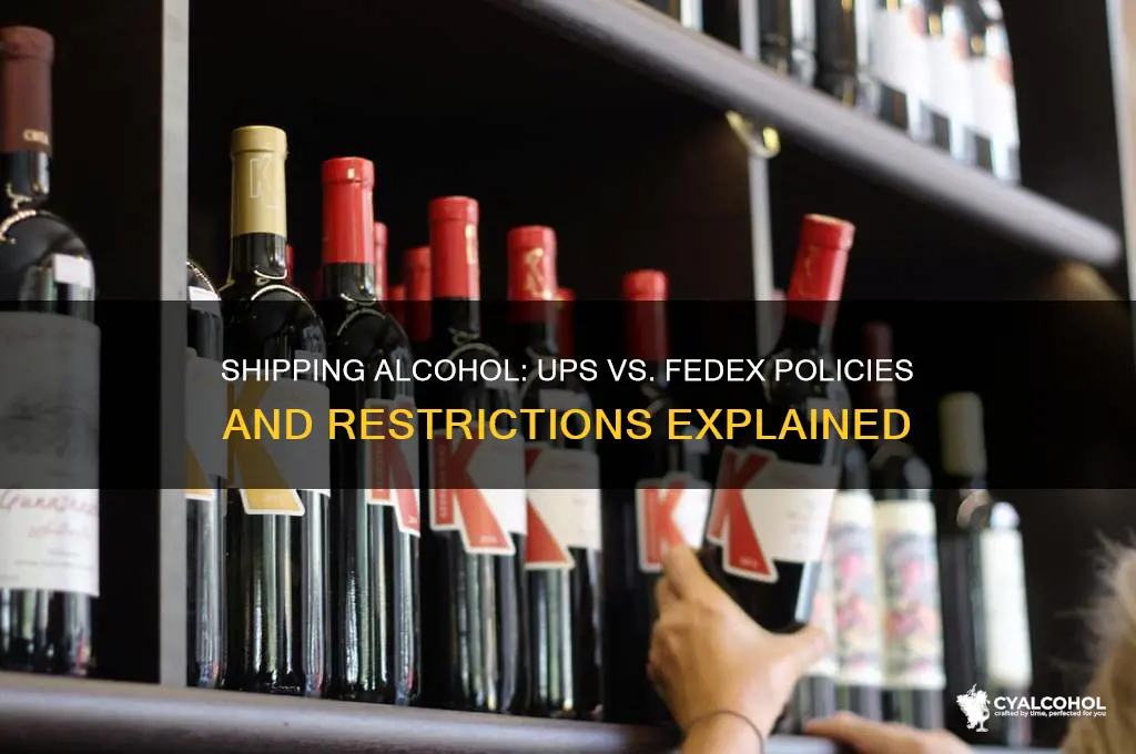 does ups or fedex ship alcohol