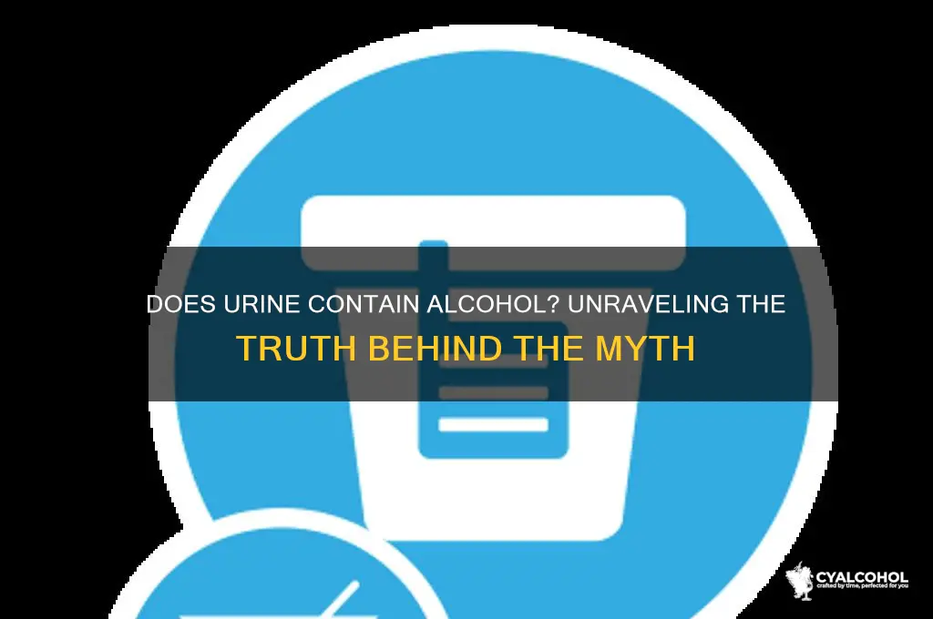 does urine have alcohol