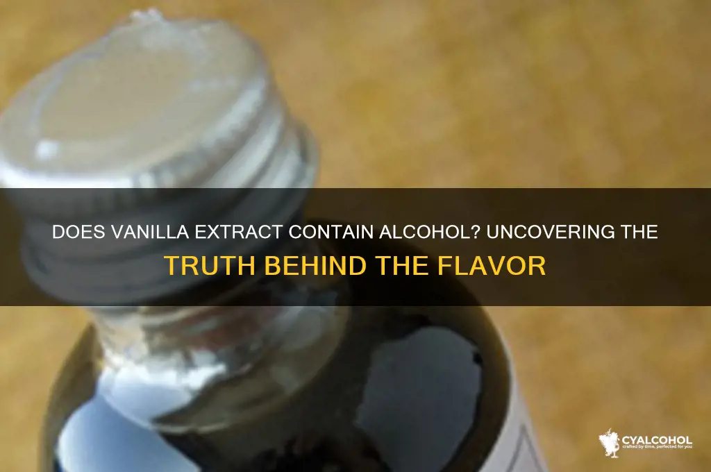 does vanilla extract alcohol