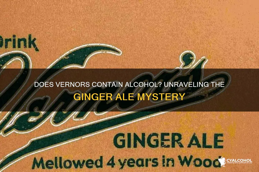 does vernors have alcohol