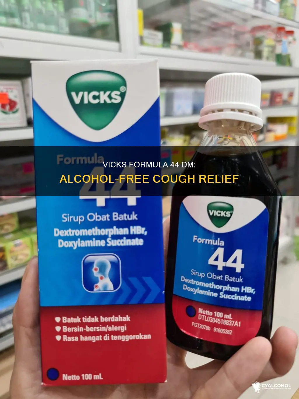 Vicks Formula 44 Dm: Alcohol-Free Cough Relief | CyAlcohol