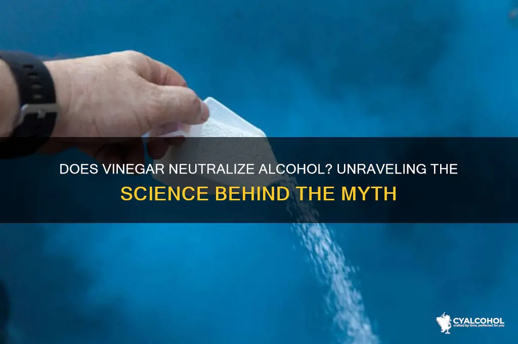 does vinegar neutralize alcohol