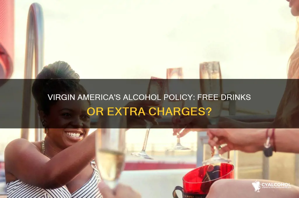 does virgin america give free alcohol