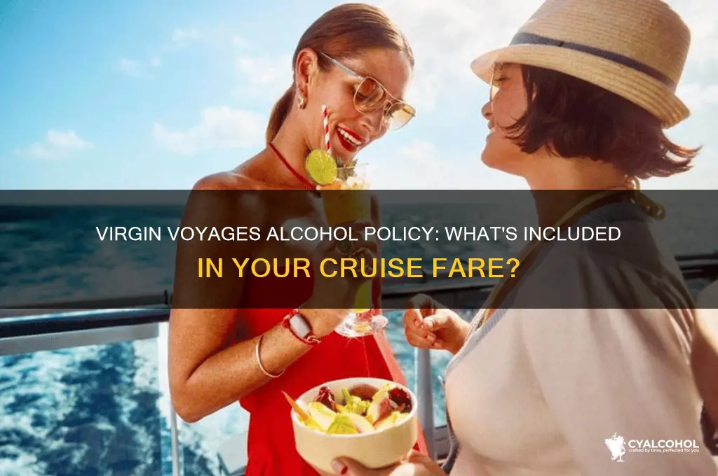 does virgin voyages include alcohol