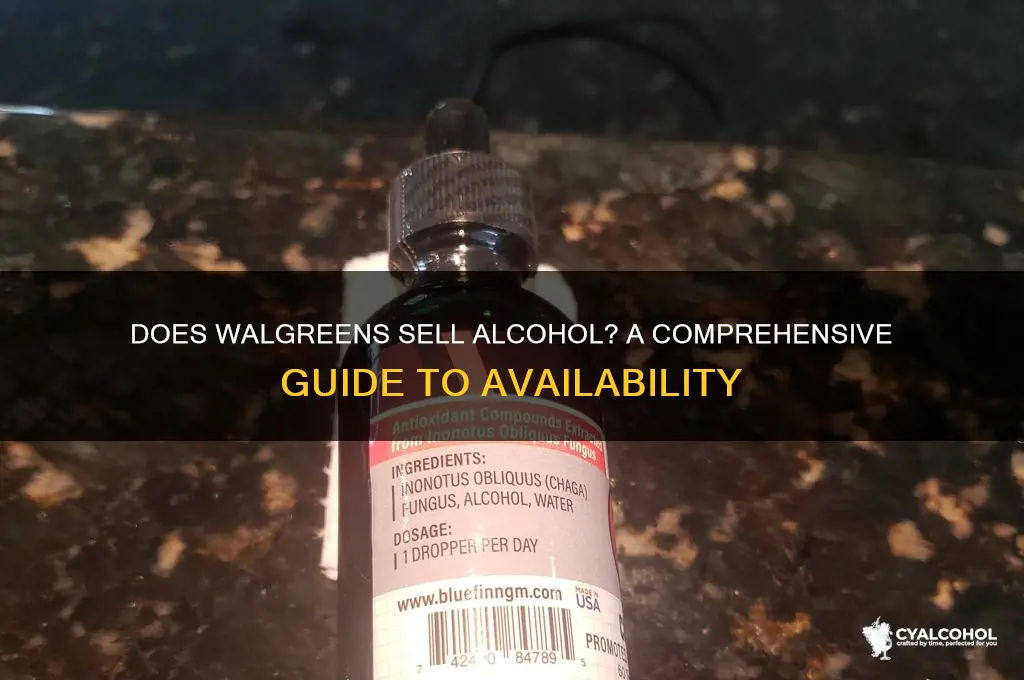 does walgreens carry alcohol