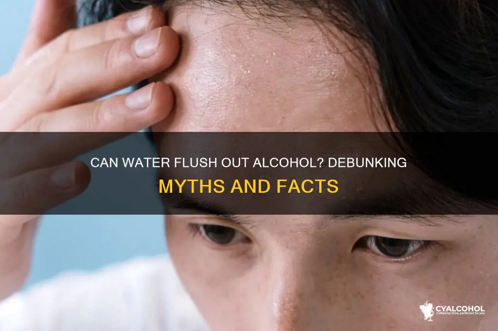 does water remove alcohol