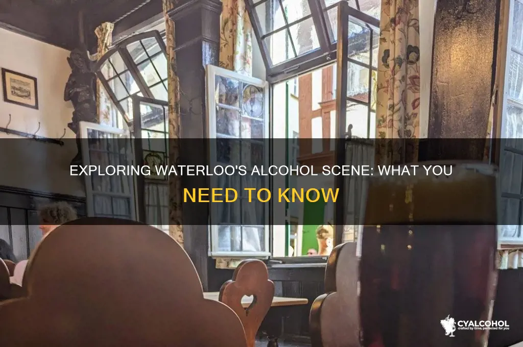 does waterloo have alcohol