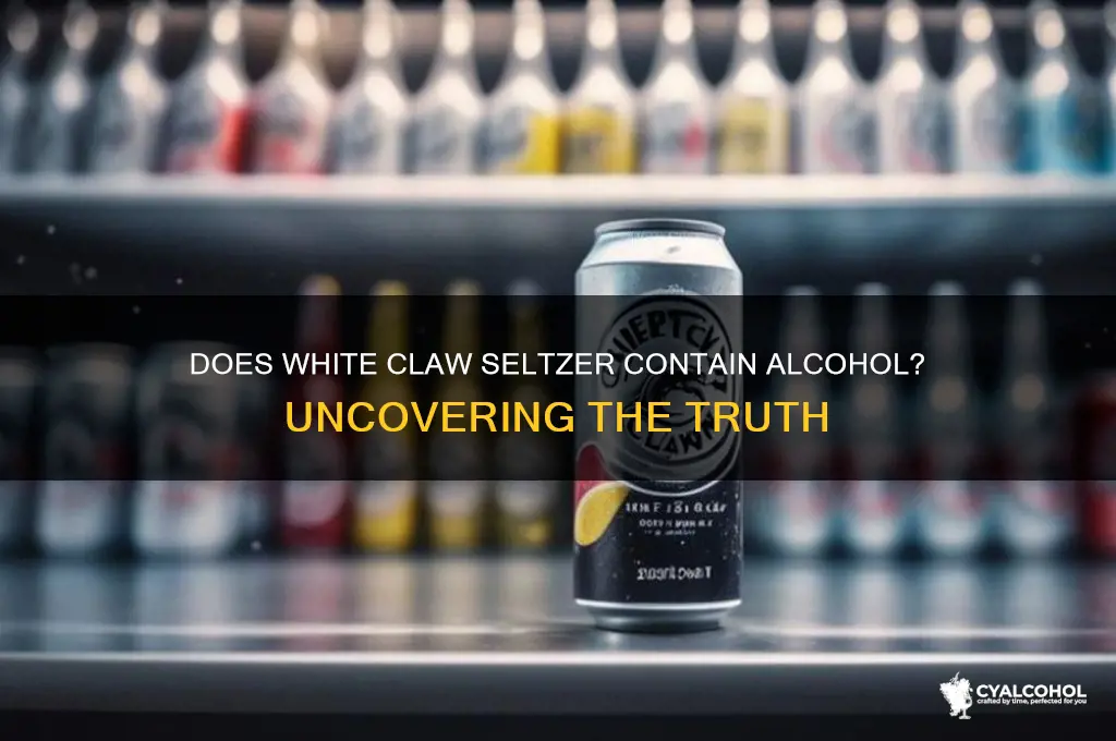 does white claw seltzer have alcohol in it