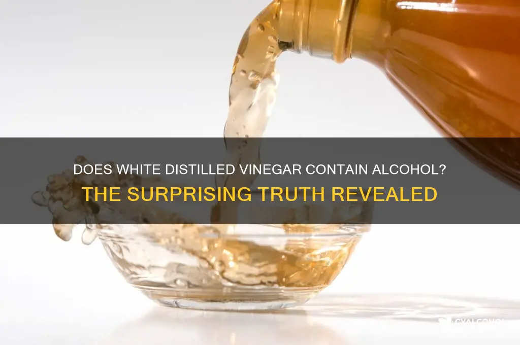 does white distilled vinegar have alcohol