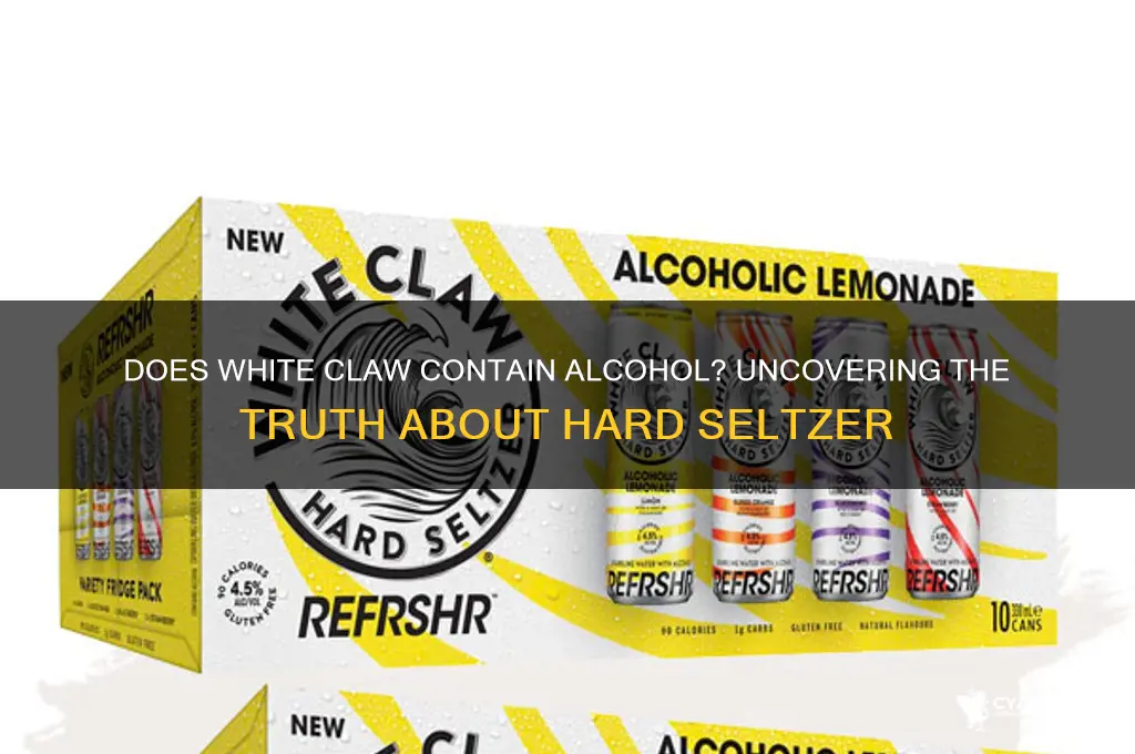 does whiteclaw have alcohol in it