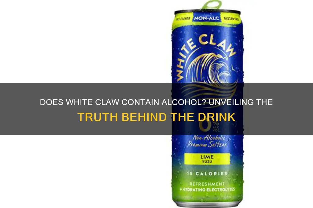 does whiteclaw have alcohol