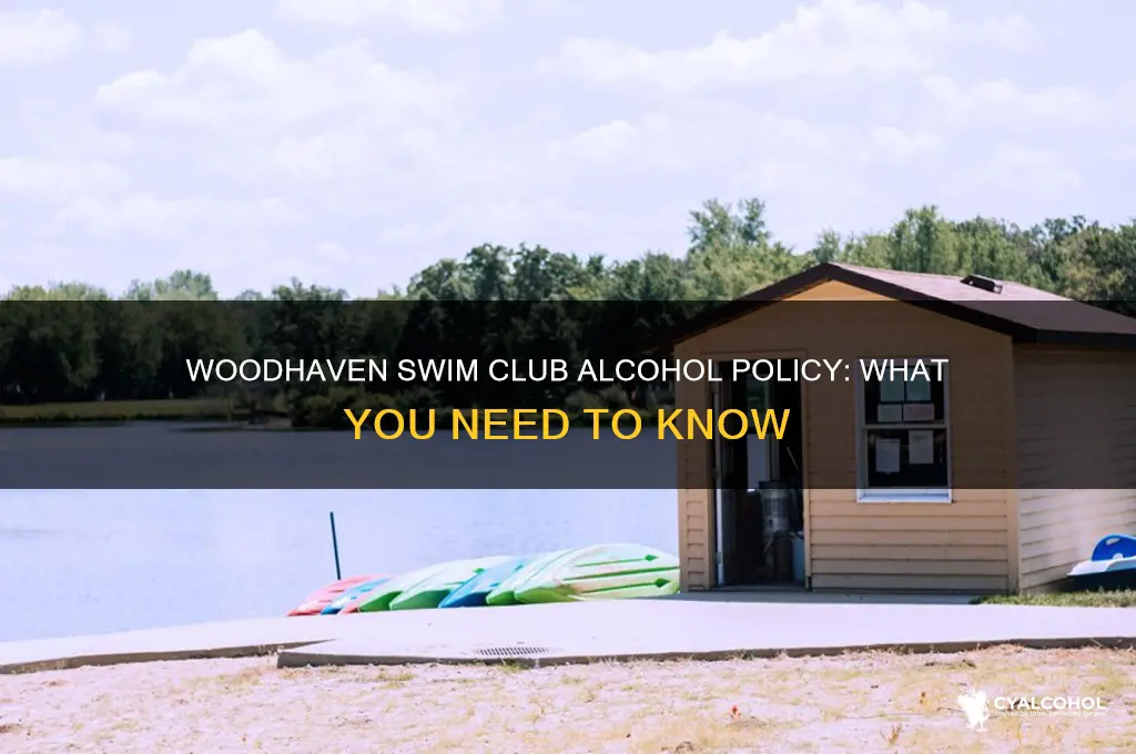 does woodhaven swim club allow alcohol