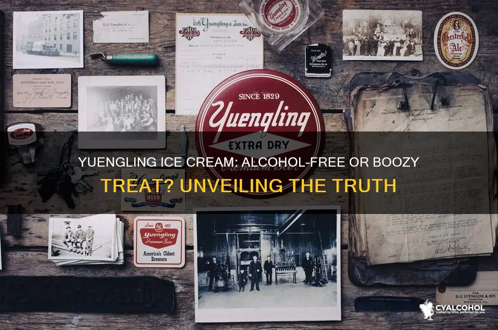 does yuengling ice cream have alcohol
