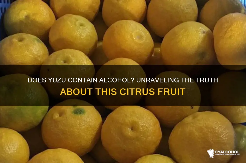 does yuzu have alcohol