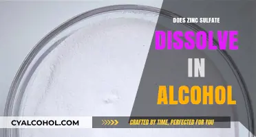 Zinc Sulfate Solubility: Does It Dissolve in Alcohol?
