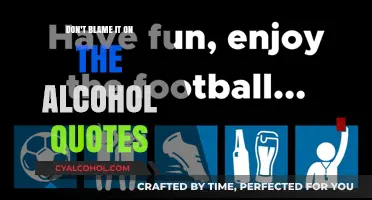 Don't Blame It on the Alcohol: Quotes That Challenge the Excuse