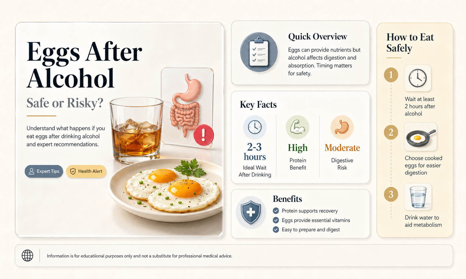 are eggs okay to eat after having alcohol