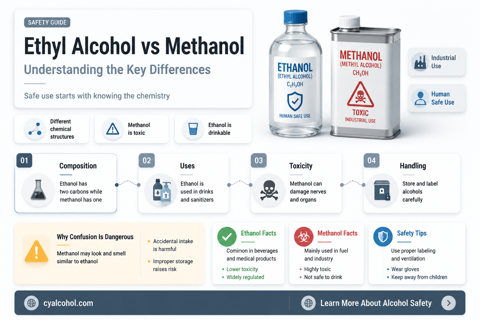 are ethyl alcohol and methanol the same thing