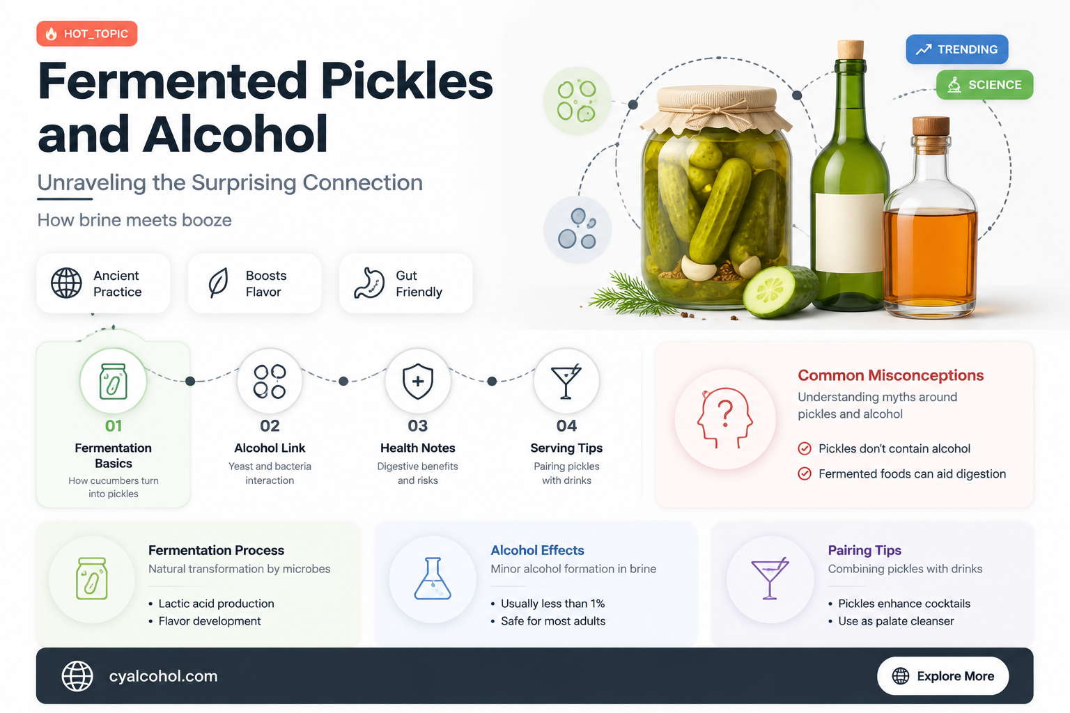 are fermented pickles alcoholic