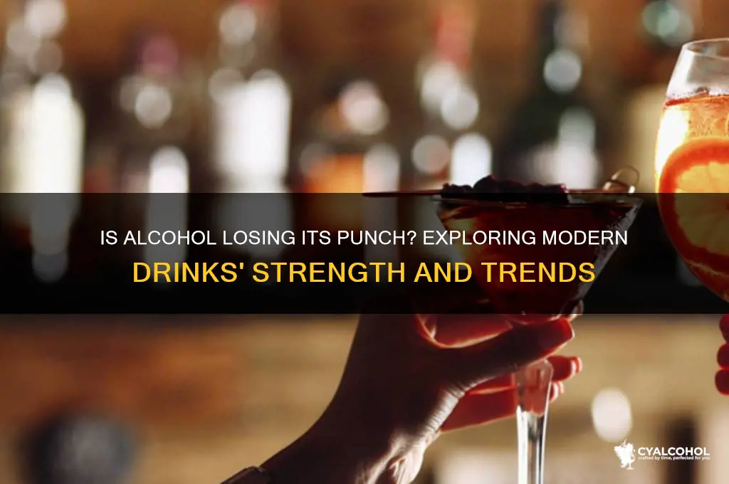has alcohol gotten weaker