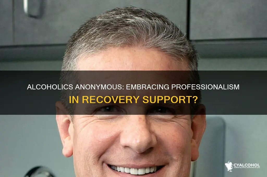 has alcoholics anonymous adopted the pattern of professionalism