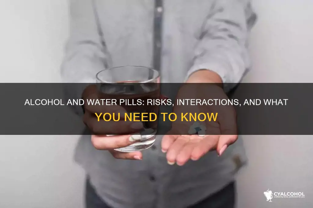 has anyone drank alcohol on a water pill