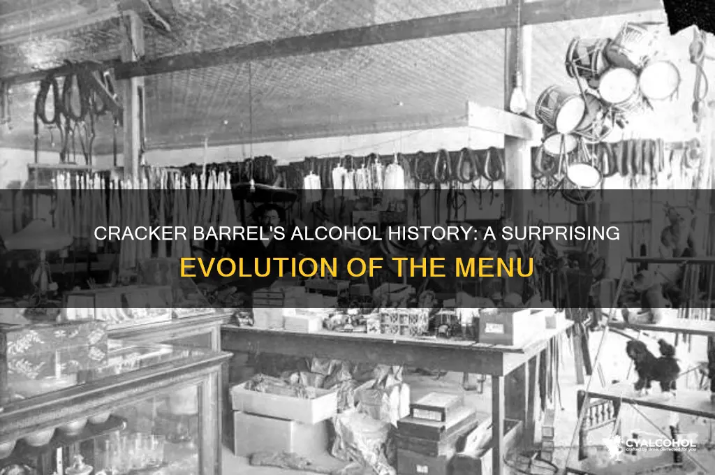has cracker barrel always sold alcohol