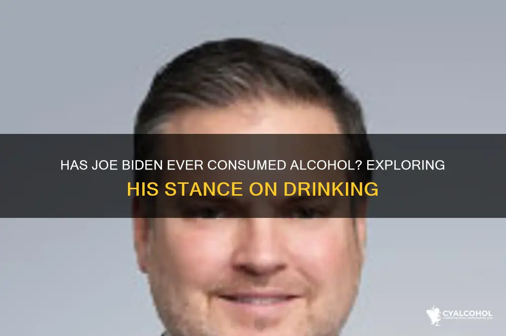 has joe biden ever drank alcohol