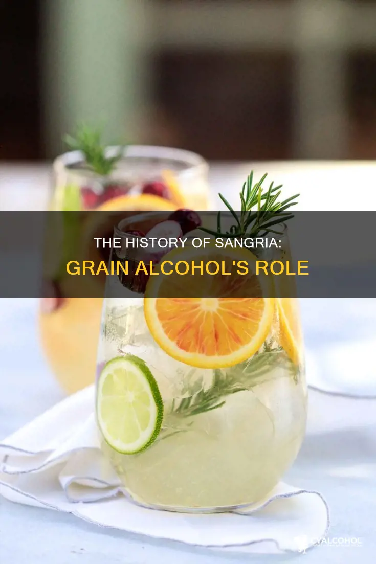 has sangria always had grain alcohol as an ingredient