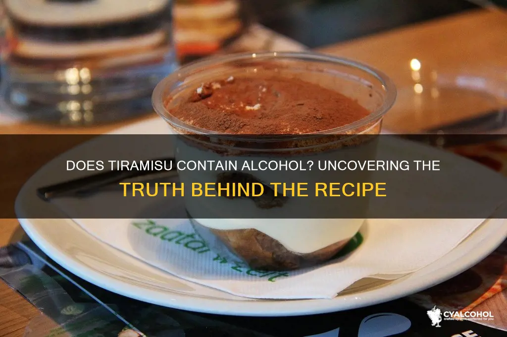 has tiramisu got alcohol in it