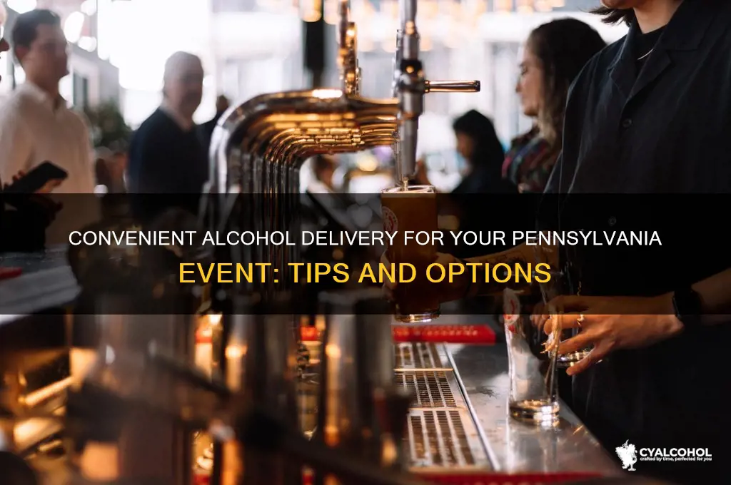 have alcohol delivered to event pa