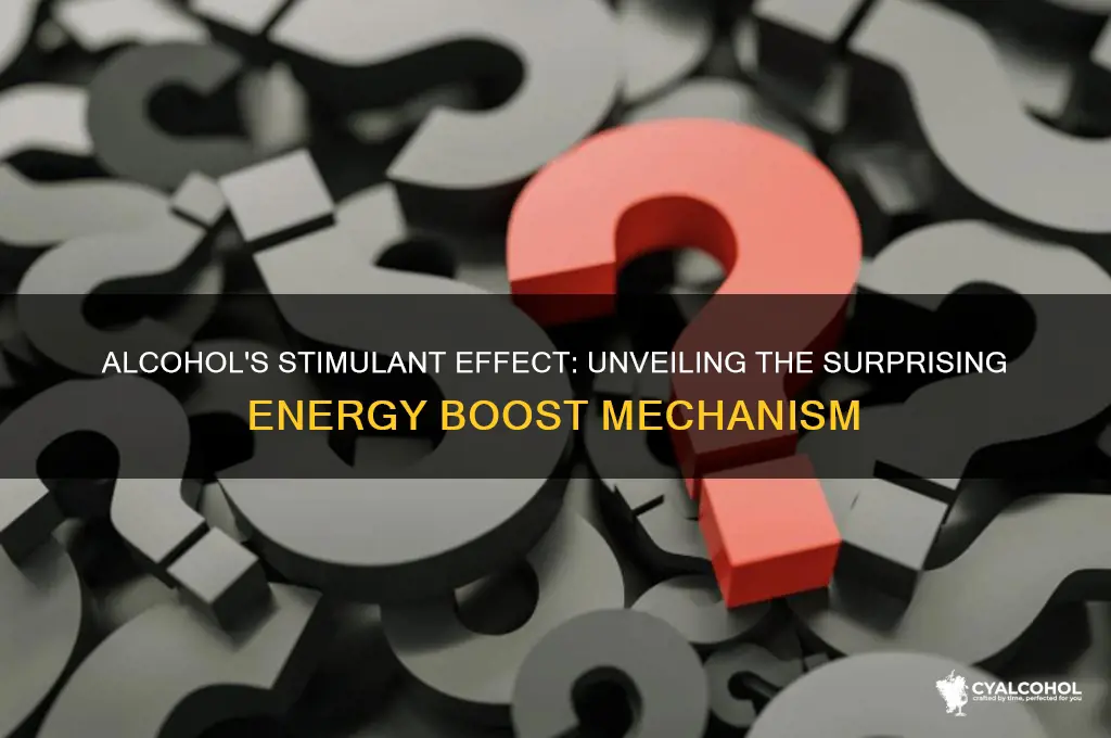 how alcohol acts as a stimulant