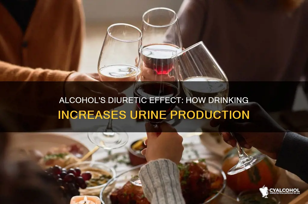 how alcohol increase production of urine